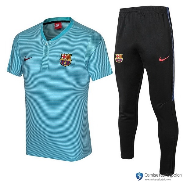 Polo Barcelona Conjunto Completo 2017-18 Azul